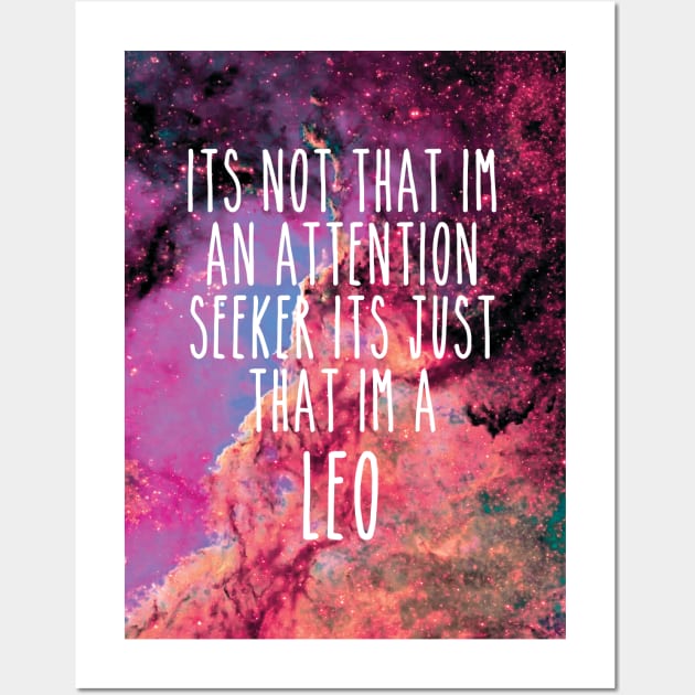 Leo the attention seeker Wall Art by saif